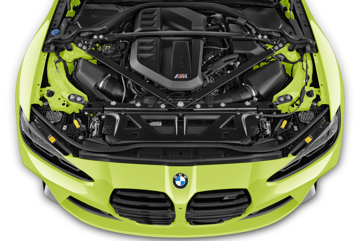 Motorraum eines BMW M4 Cabrio 