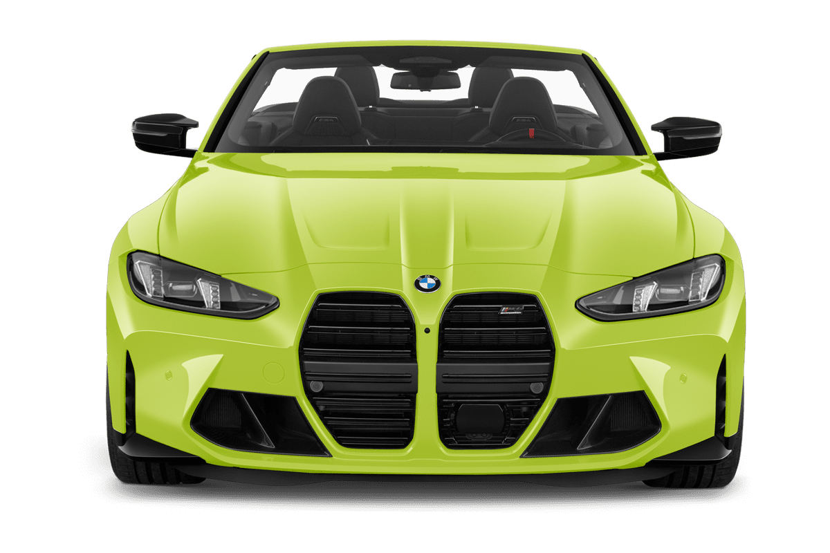 Frontansicht eines BMW M4 Cabrio , freigestellt