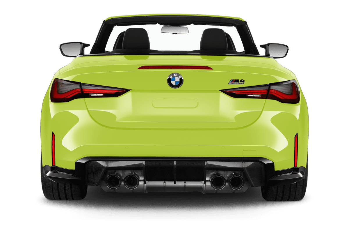 Heckansicht eines BMW M4 Cabrio 