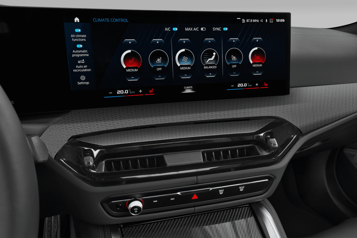 Klimasteuerung eines BMW M4 Cabrio 