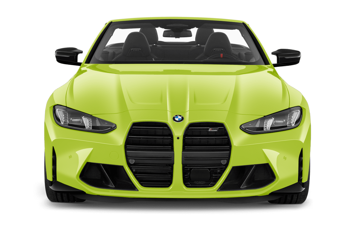 Frontansicht eines BMW M4 Cabrio , freigestellt