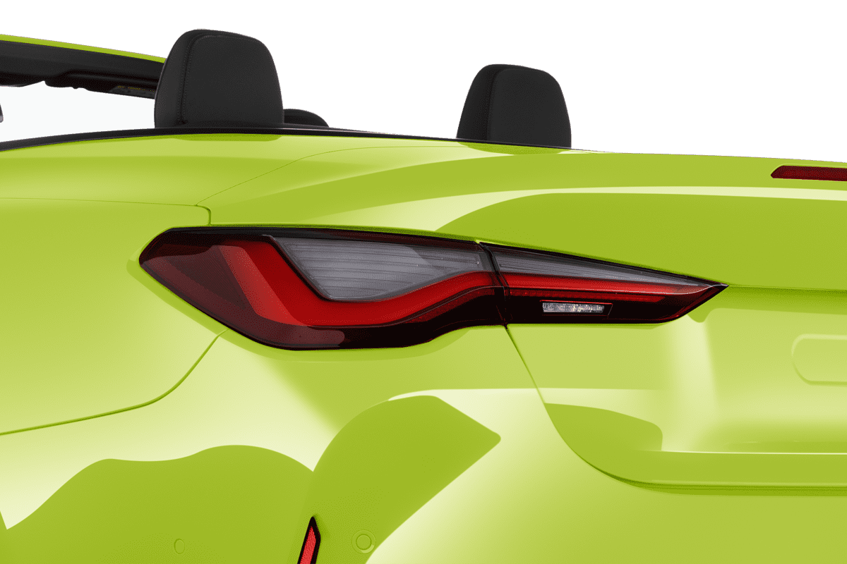 Heckleuchten eines BMW M4 Cabrio 