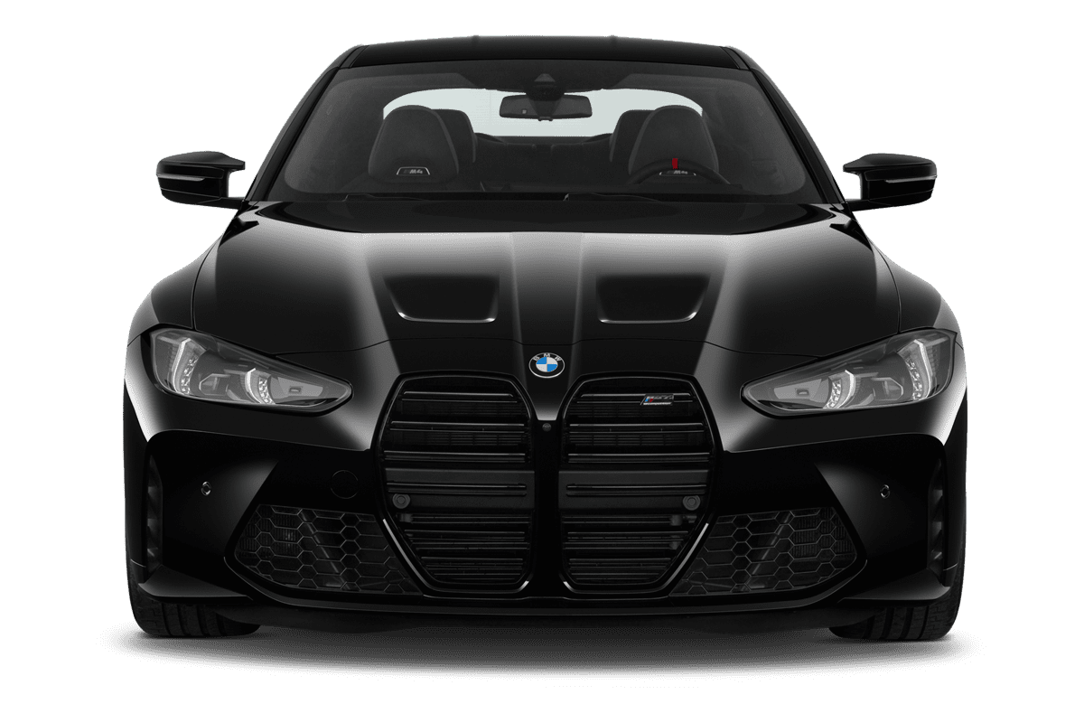 Frontansicht eines BMW M4 Coupé, freigestellt