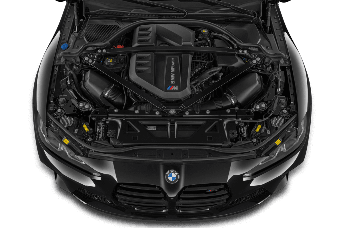 Motorraum eines BMW M4 Coupé