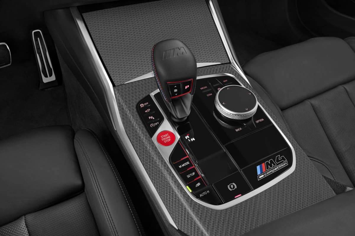 Schaltknüppel eines BMW M4 Coupé