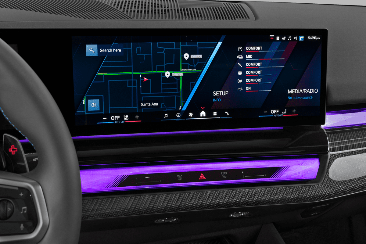 Mittelkonsole eines BMW M5