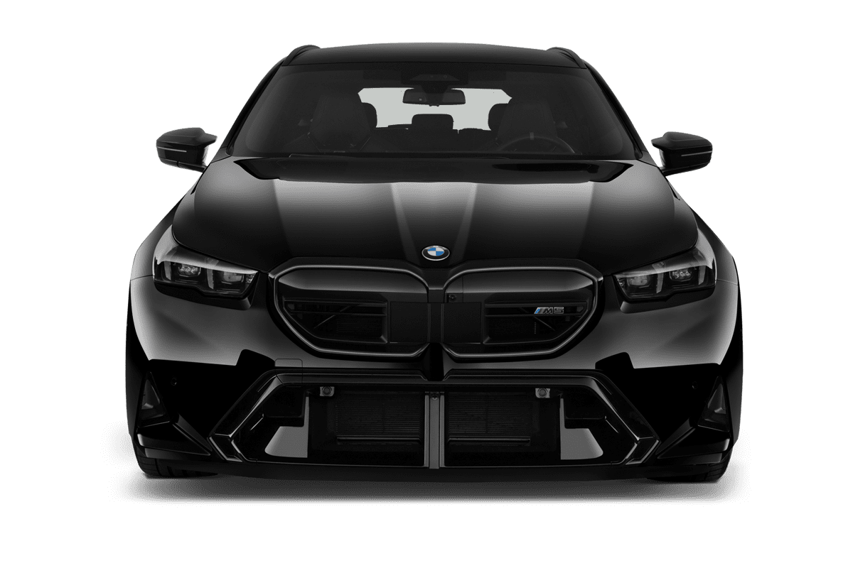 Frontansicht eines BMW M5 Touring, freigestellt