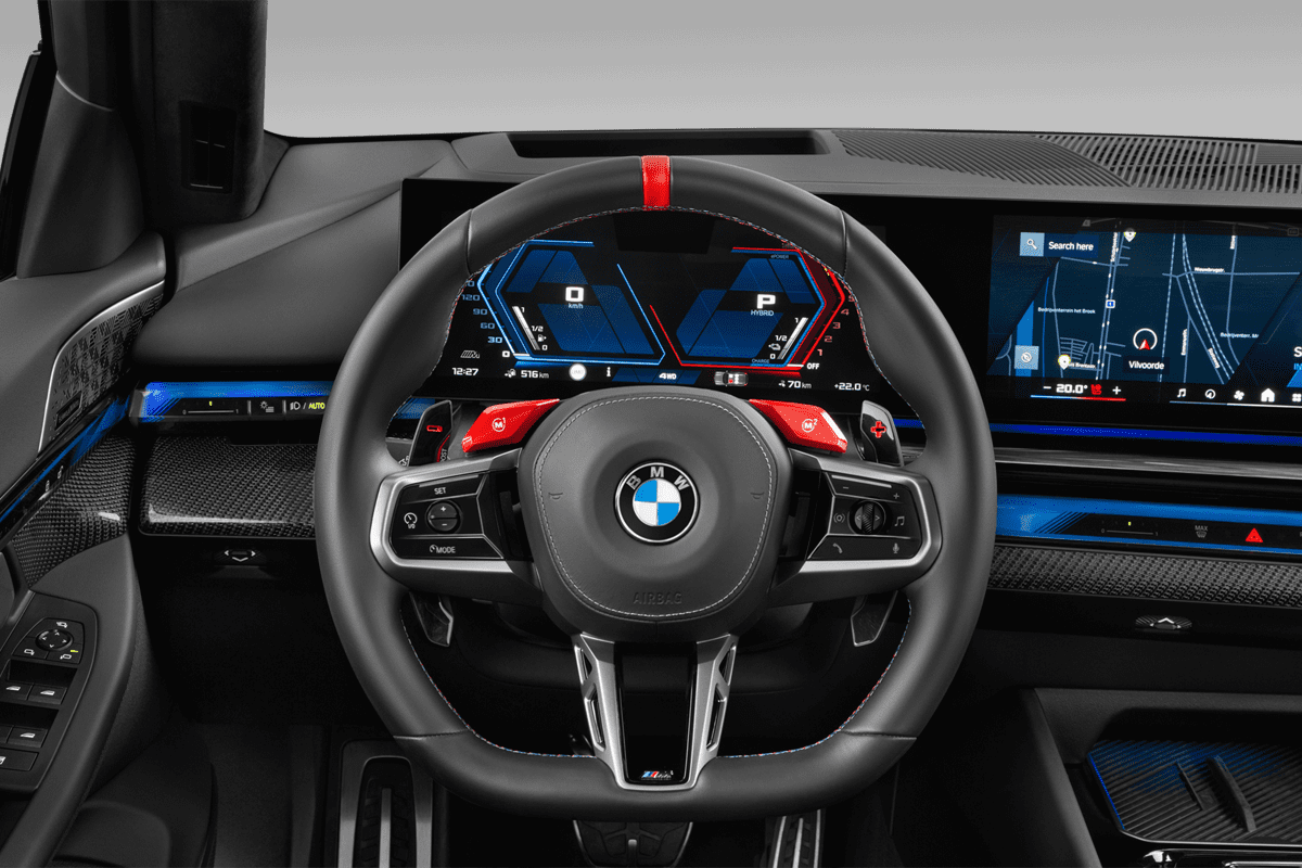 Lenkrad eines BMW M5 Touring