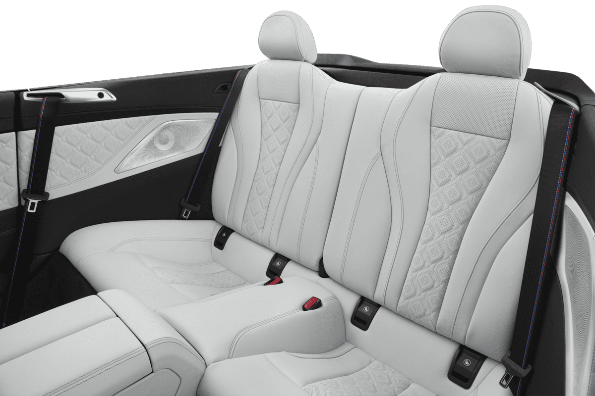 Rücksitzbank eines BMW M8 Cabrio