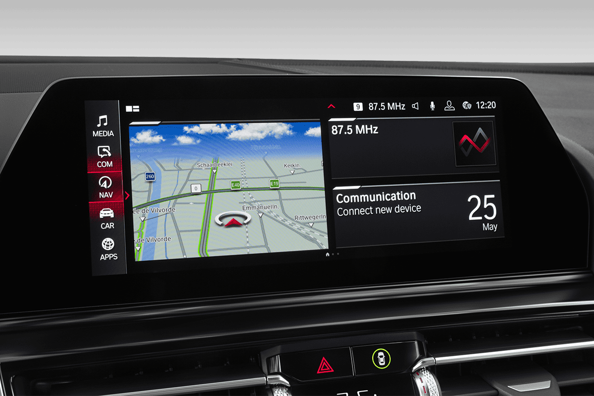 Audiosystem eines BMW M8 Coupé