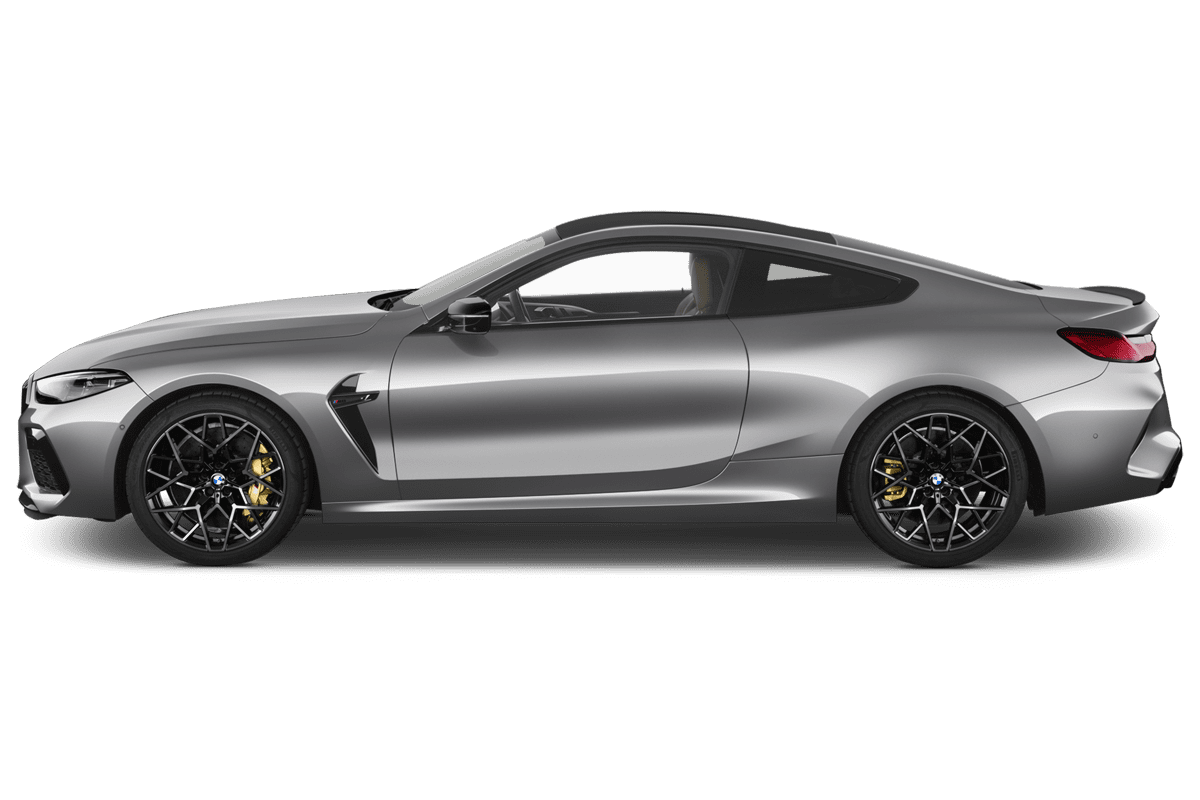 Seitenansicht eines BMW M8 Coupé