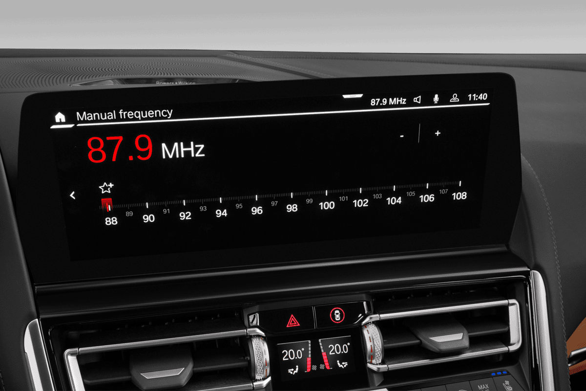 Audiosystem eines BMW M8 Gran Coupé