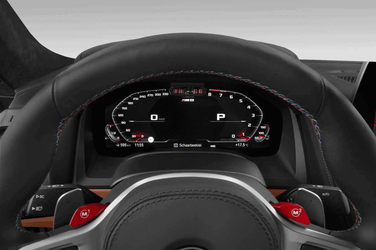 Kombiinstrument eines BMW M8 Gran Coupé