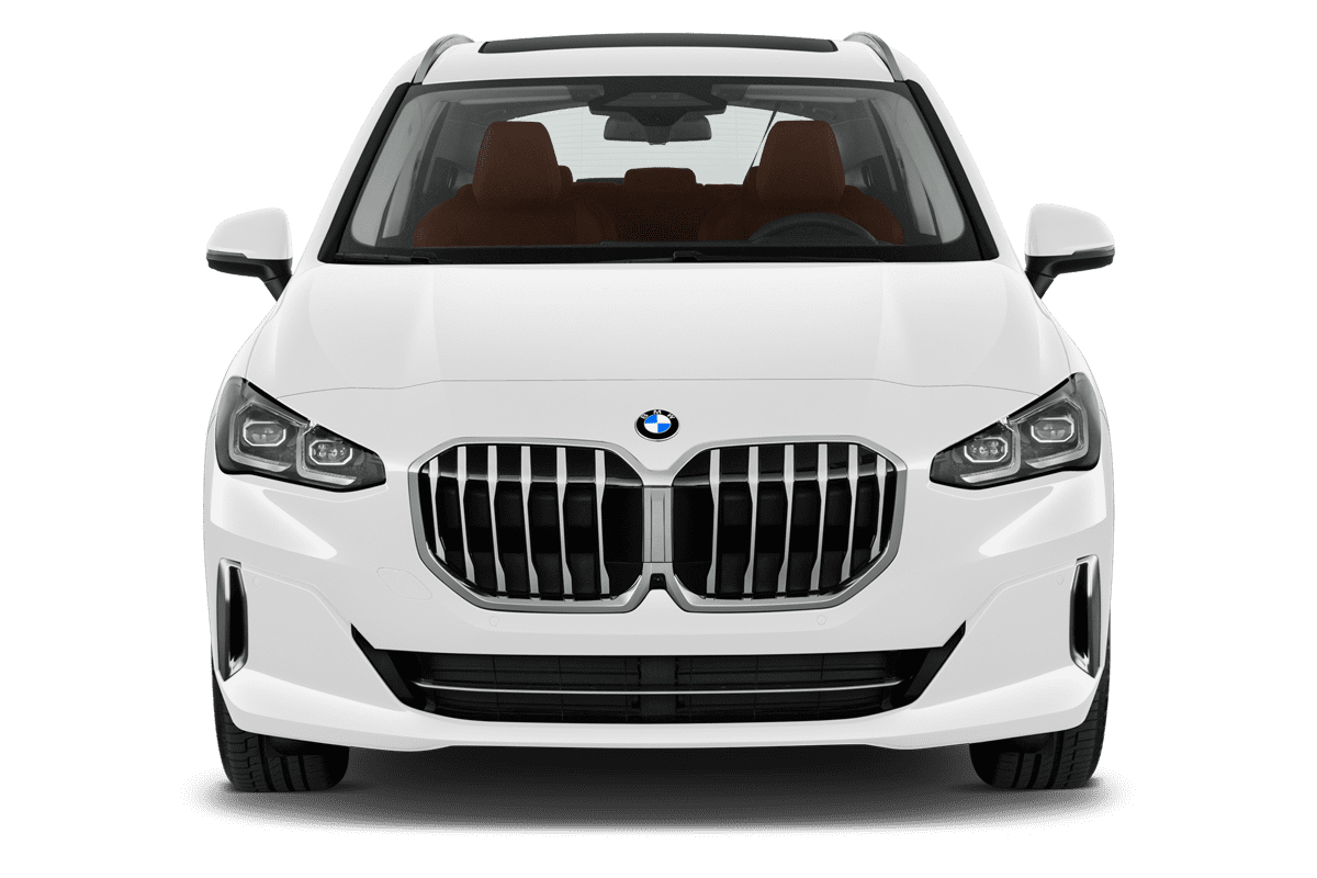 Frontansicht eines BMW 2er Active Tourer, freigestellt