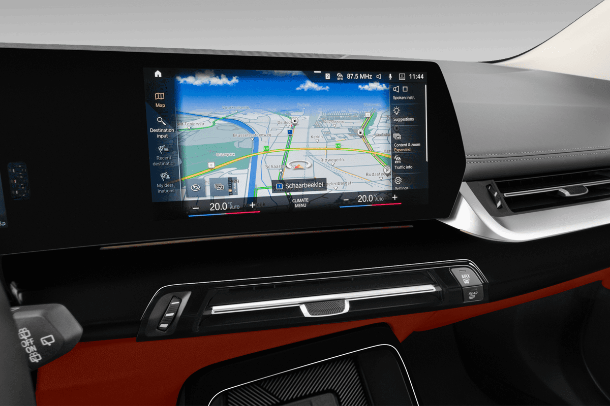 Mittelkonsole eines BMW 2er Active Tourer