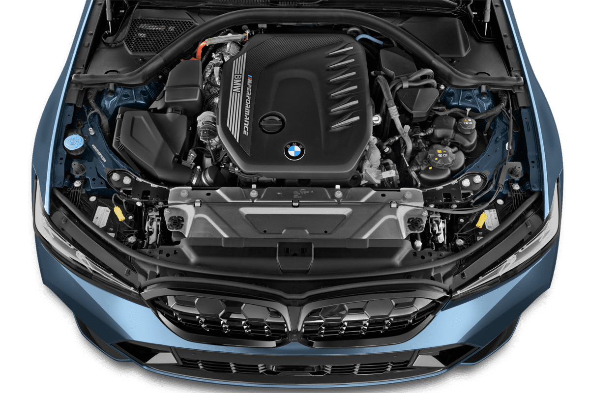 Motorraum eines BMW 3er Touring