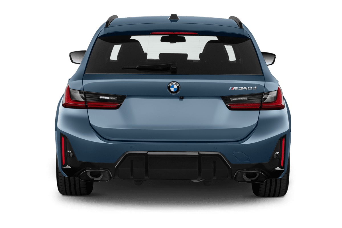 Heckansicht eines BMW 3er Touring