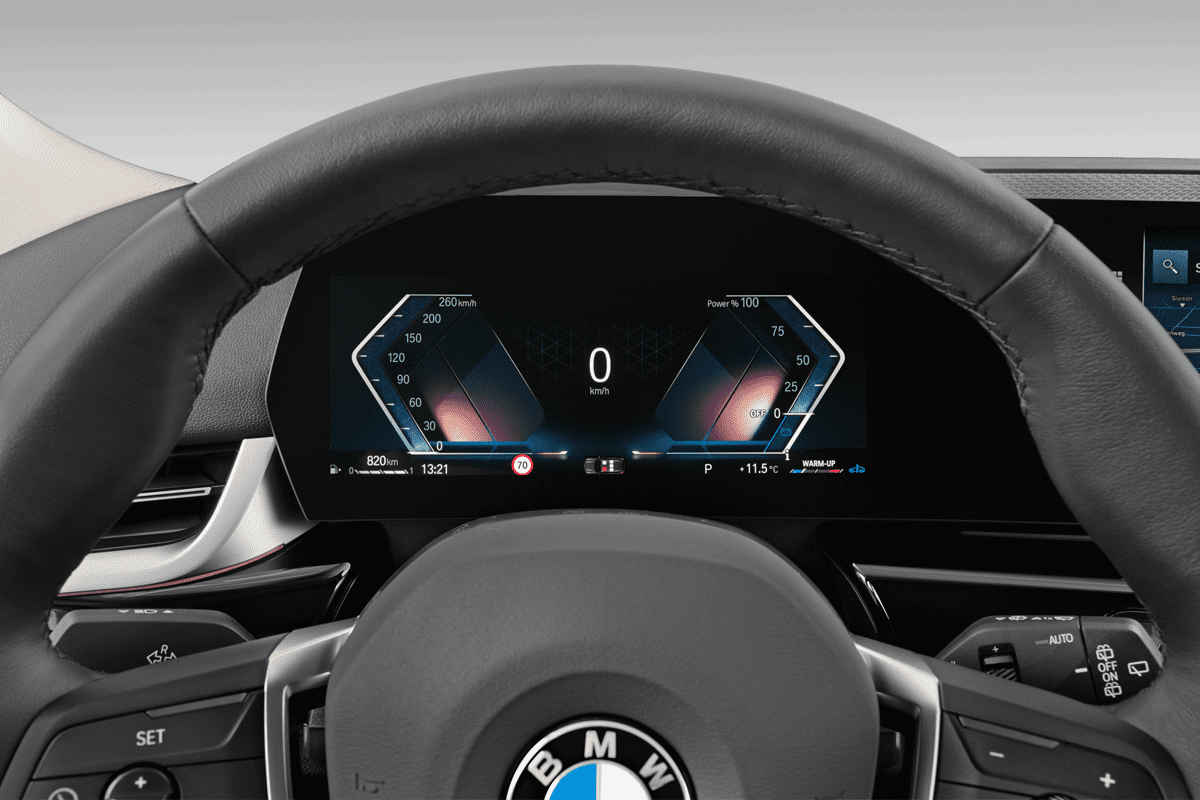 Kombiinstrument eines BMW X1 (KI-generiert)