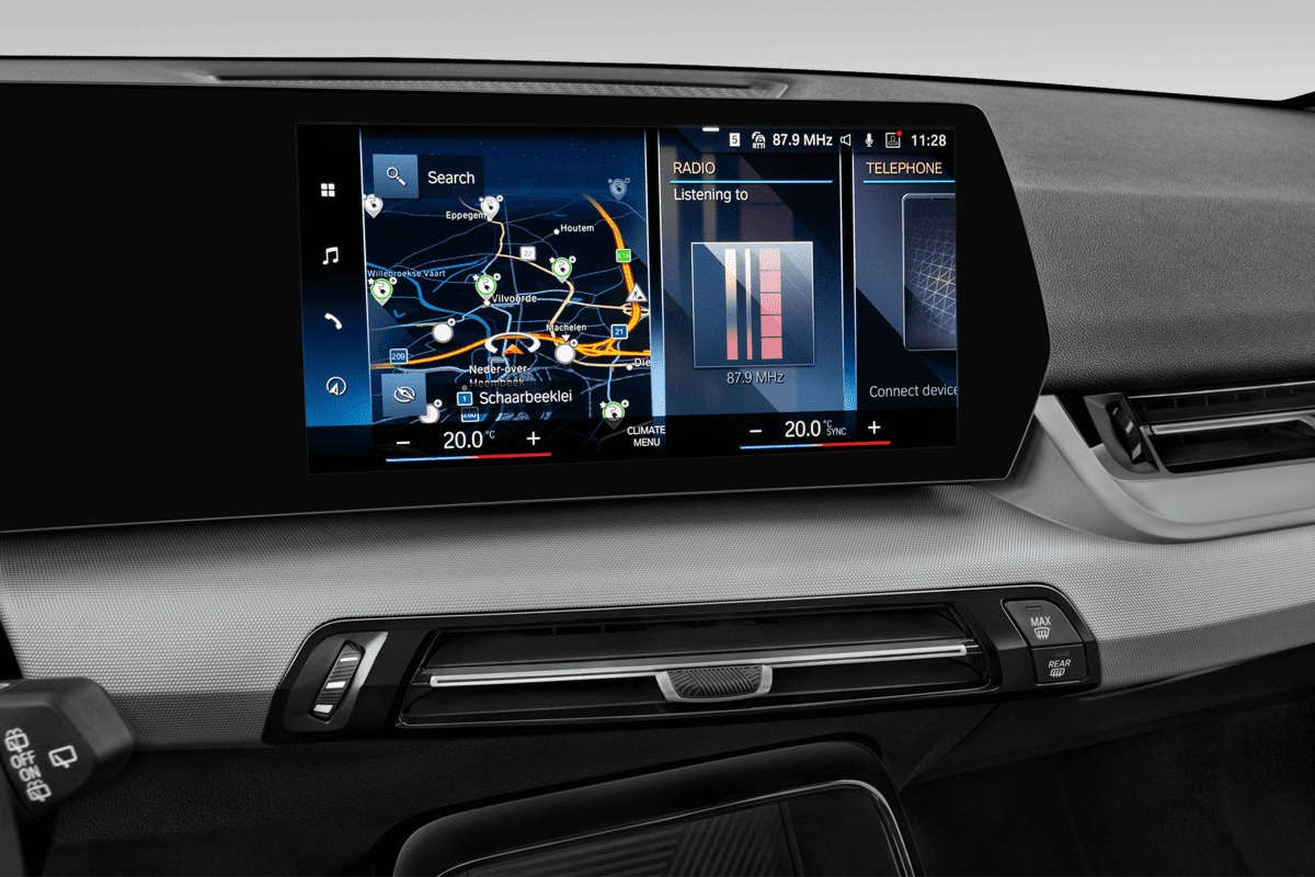 Mittelkonsole eines BMW X1 Plug-in-Hybrid