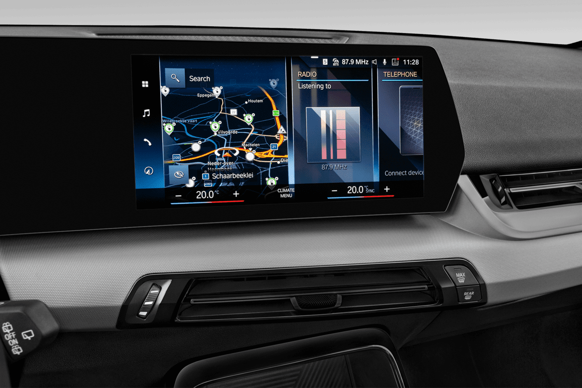 Mittelkonsole eines BMW X1 Plug-in-Hybrid
