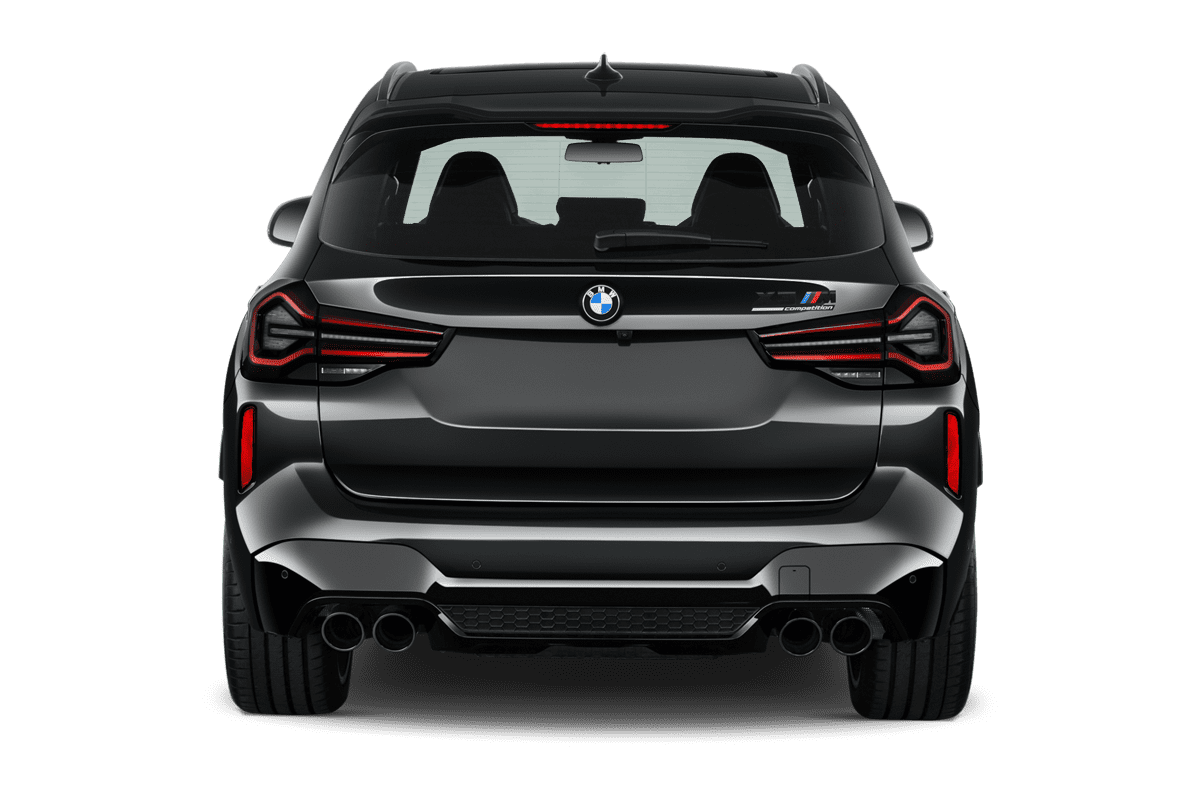 Heckansicht eines BMW X3 M