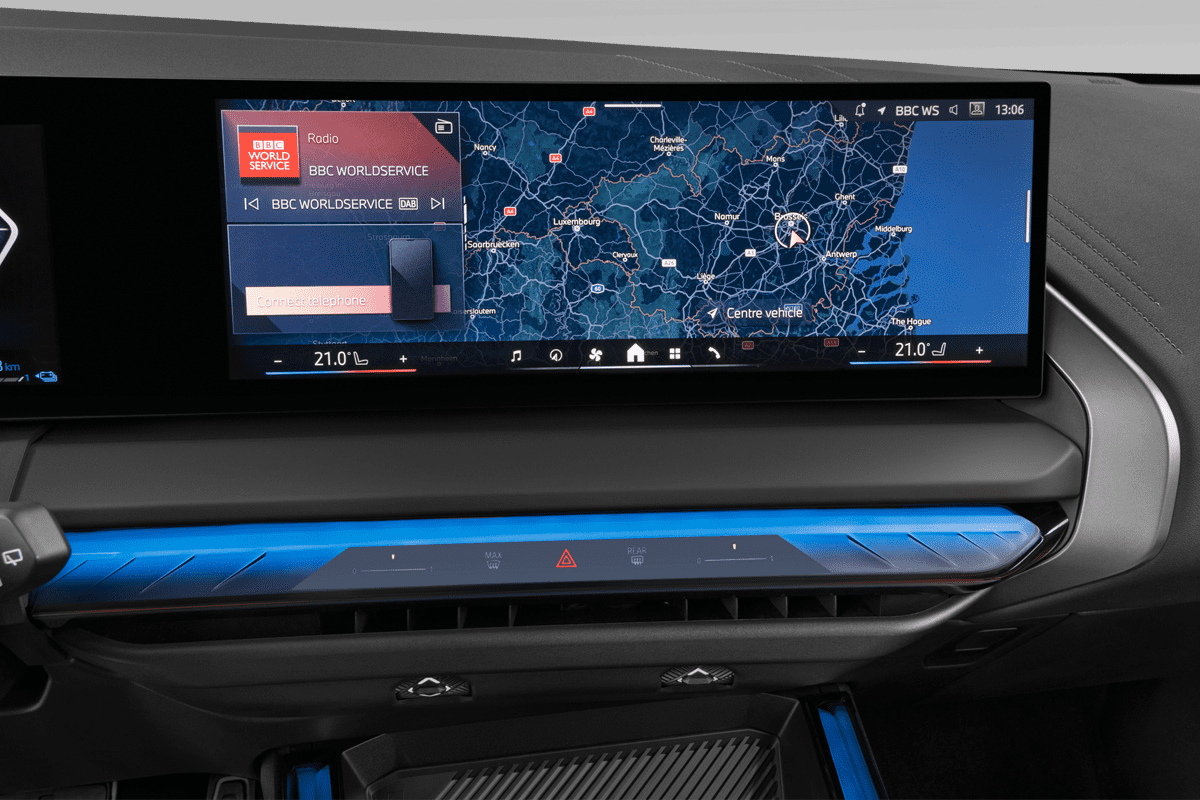 Mittelkonsole eines BMW X3 Plug-in-Hybrid