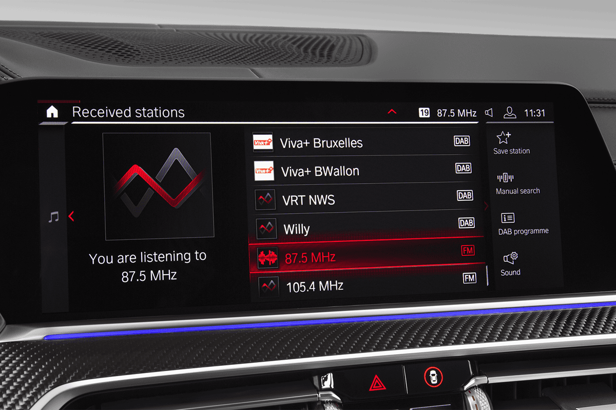 Audiosystem eines BMW X5 M 