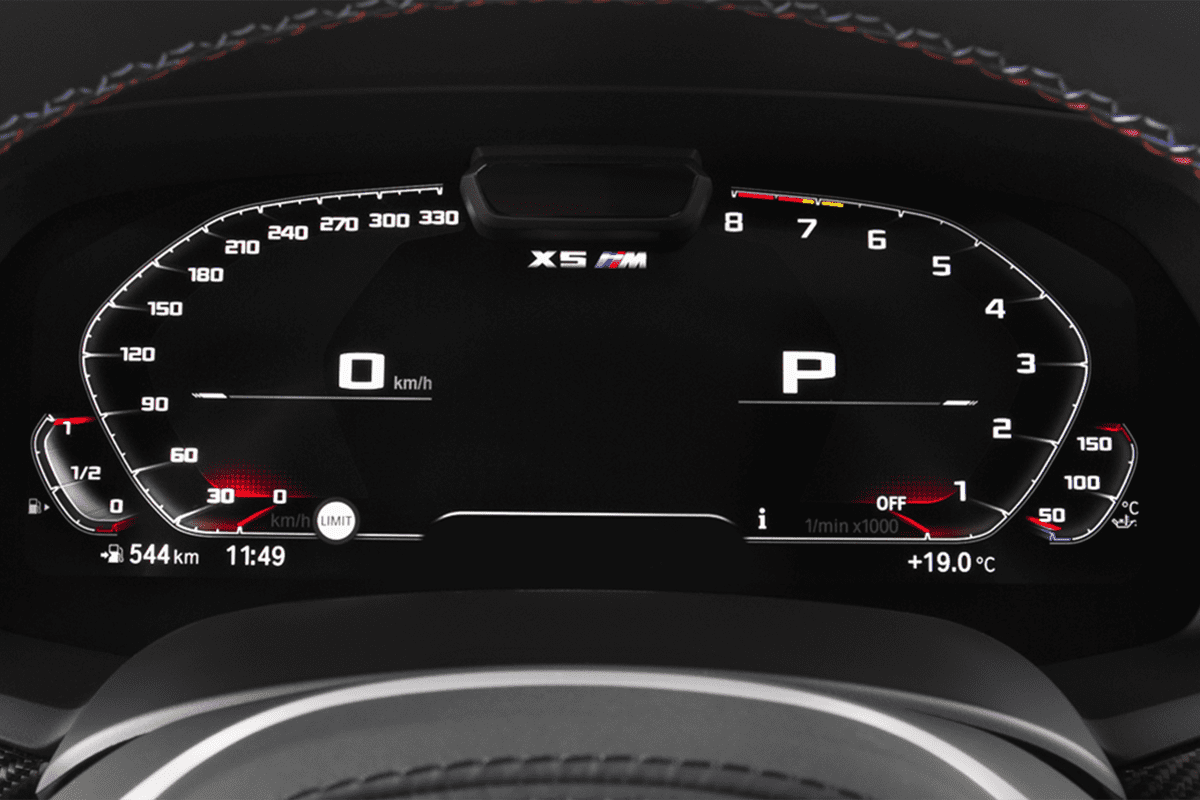 Kombiinstrument eines BMW X5 M 