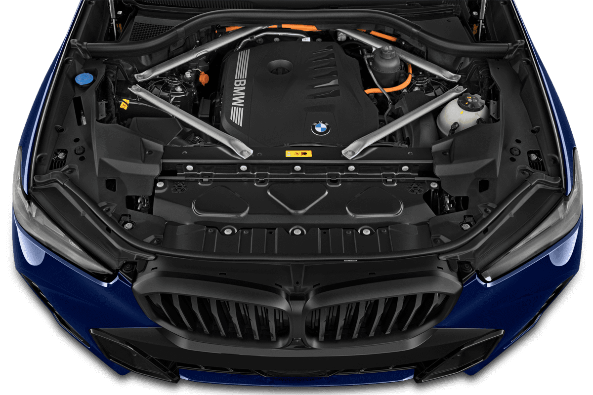 Motorraum eines BMW X5 Plug-in-Hybrid