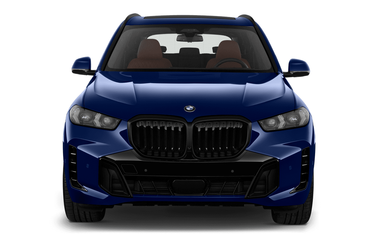 Frontansicht eines BMW X5 Plug-in-Hybrid, freigestellt