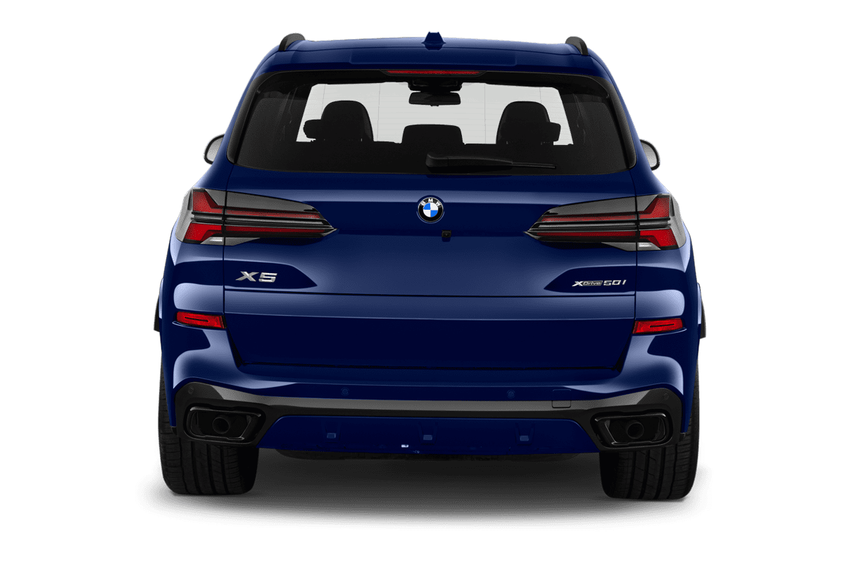 Heckansicht eines BMW X5 Plug-in-Hybrid