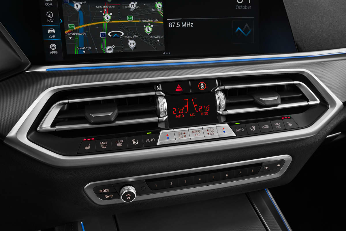 Klimasteuerung eines BMW X5 Plug-in-Hybrid