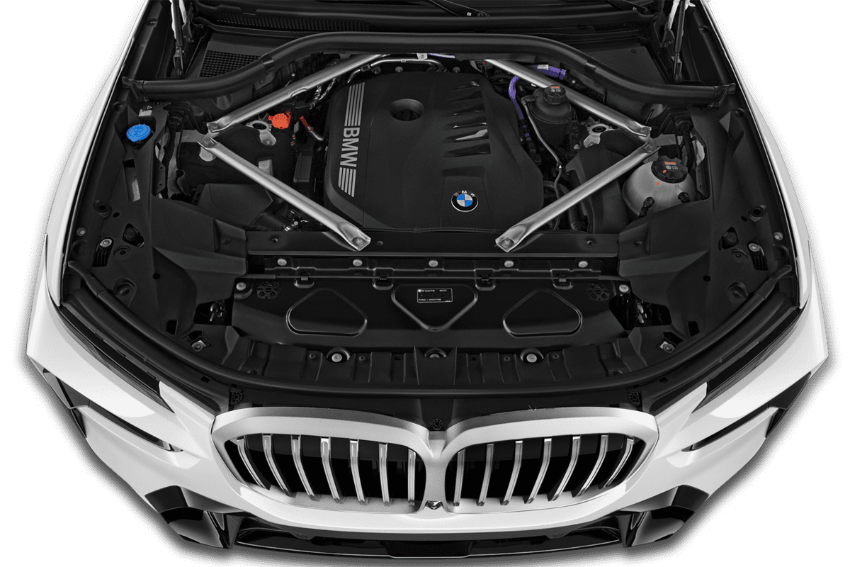 Motorraum eines BMW X7