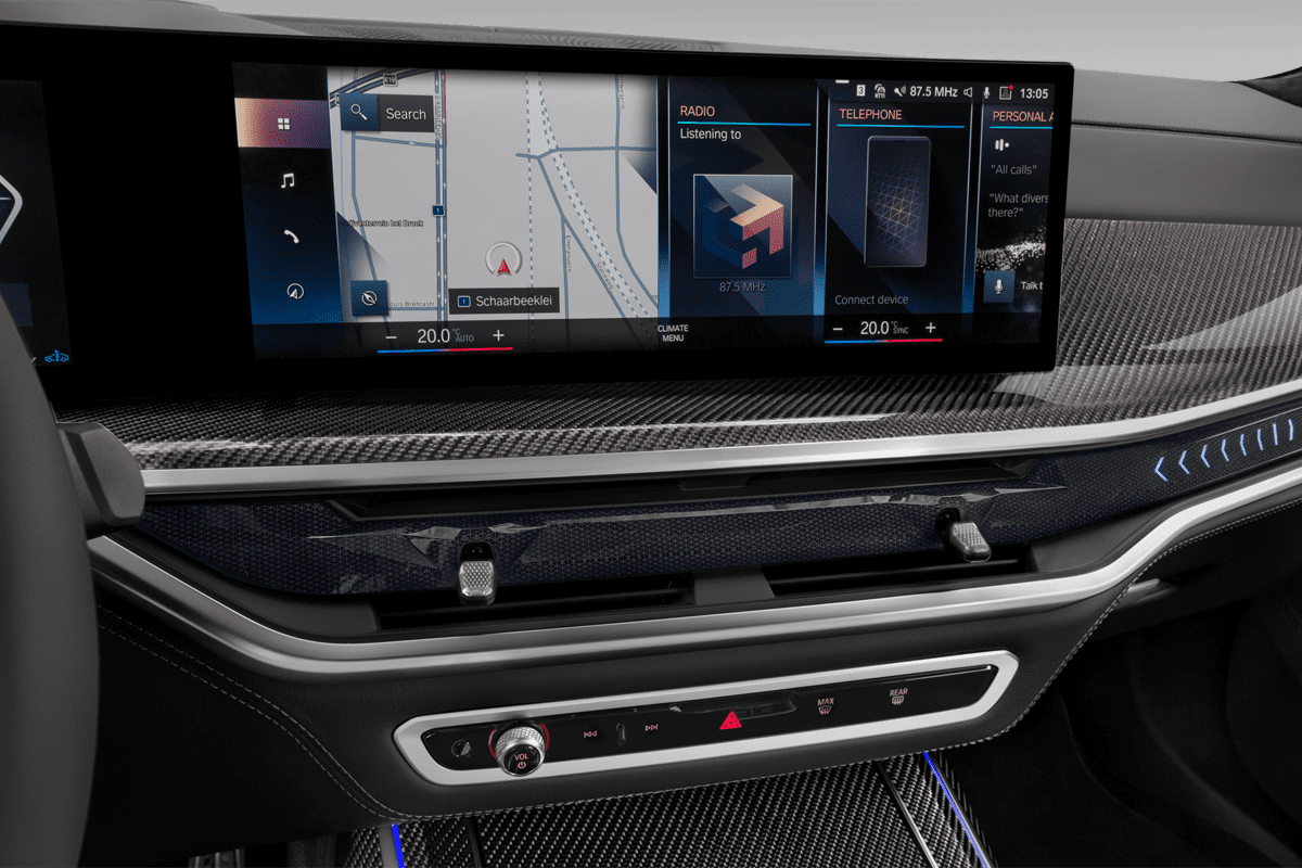 Mittelkonsole eines BMW X7