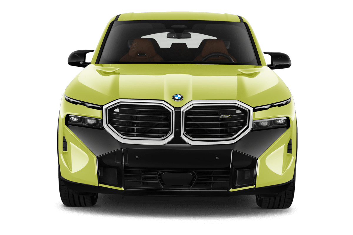 Frontansicht eines BMW XM, freigestellt