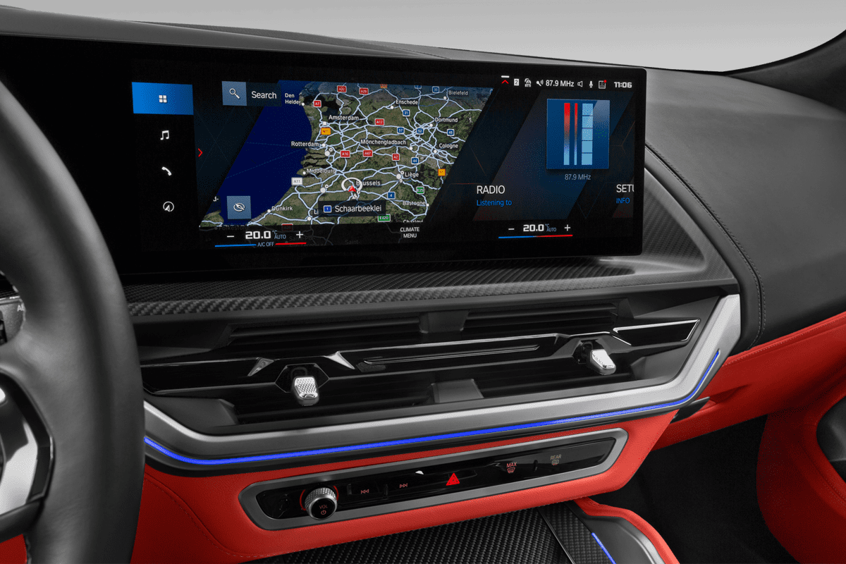 Mittelkonsole eines BMW XM