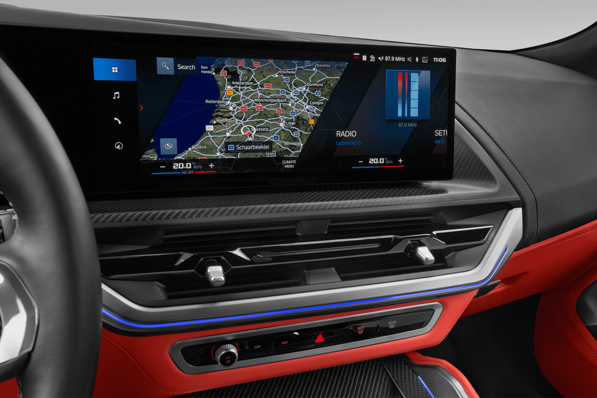 Mittelkonsole eines BMW XM