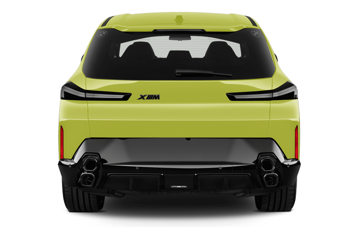Heckansicht eines BMW XM
