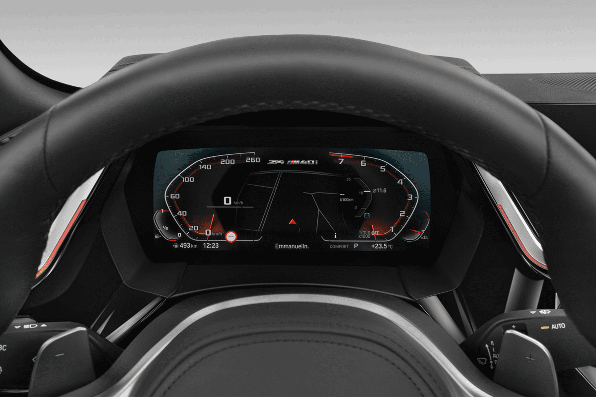 Kombiinstrument eines BMW Z4 Roadster