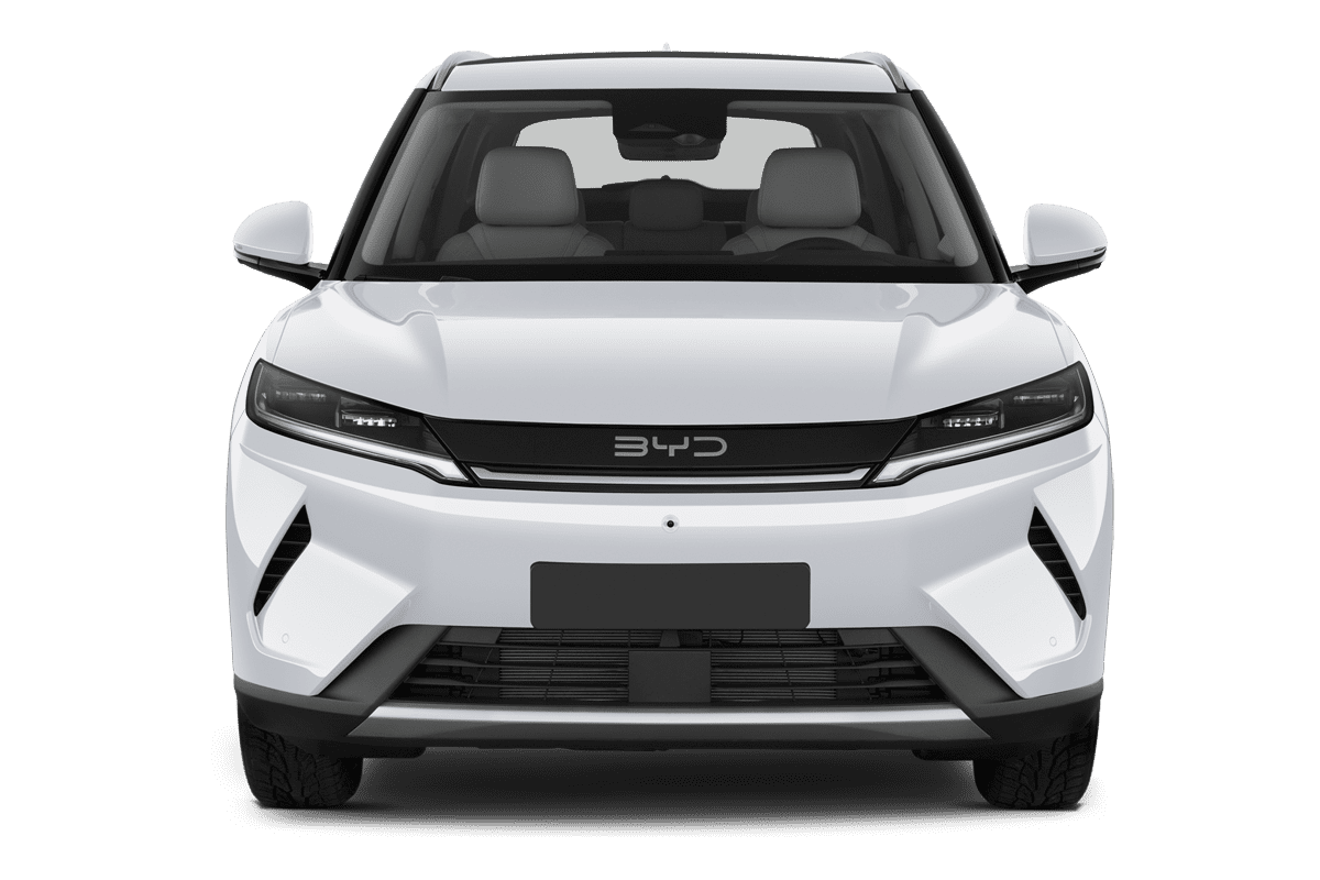 Frontansicht eines BYD Atto 2, freigestellt