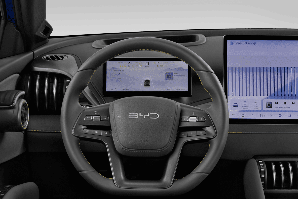 Lenkrad eines BYD Atto 3 Evo