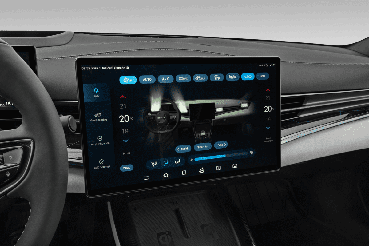 Klimasteuerung eines BYD Seal (neues Modell)