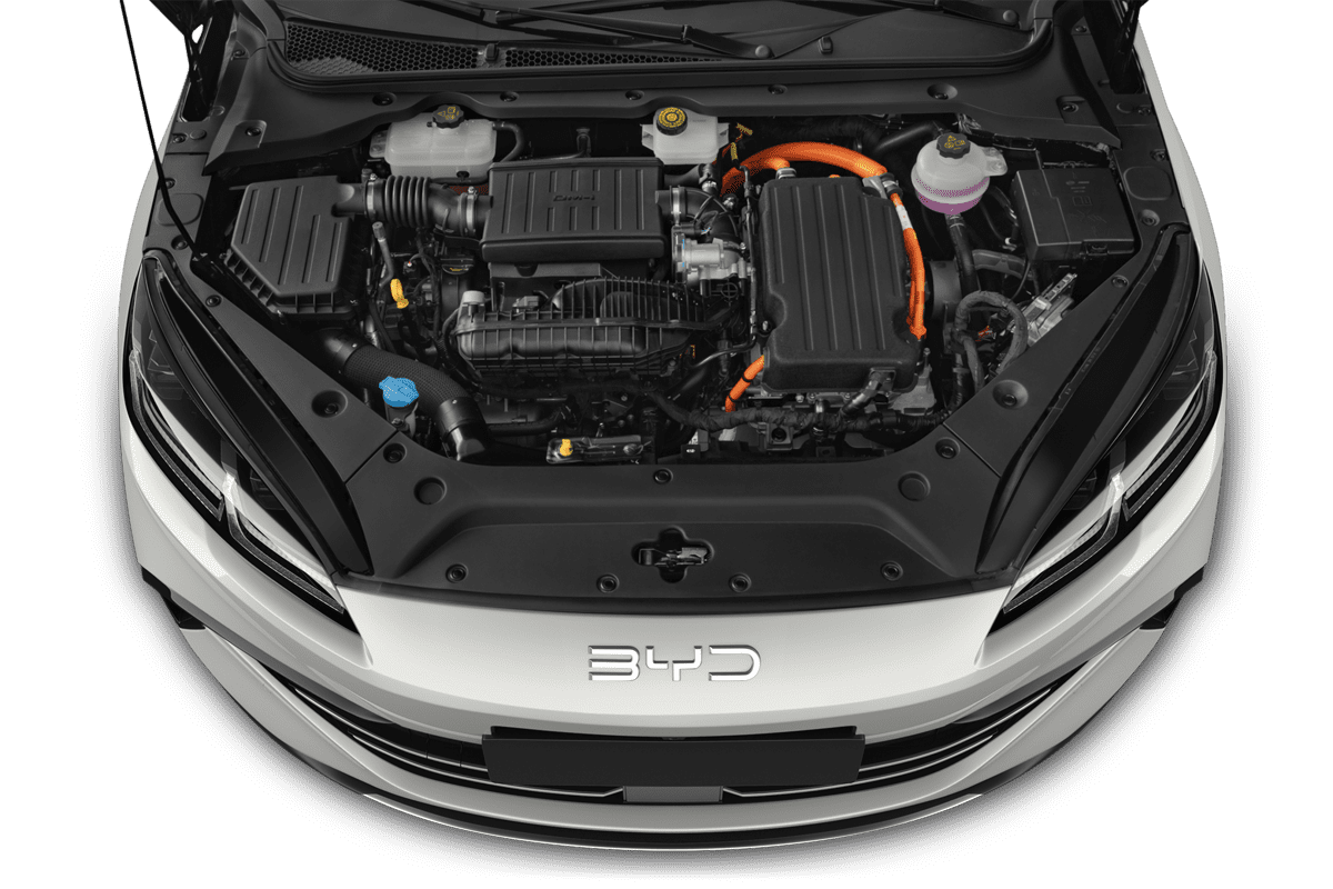 Motorraum eines BYD Seal 6 DM-i Touring