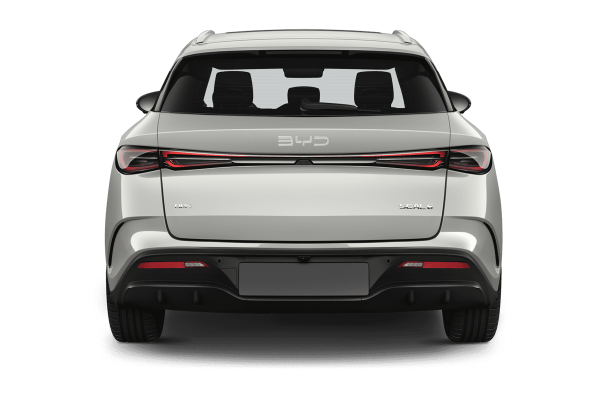 Heckansicht eines BYD Seal 6 DM-i Touring