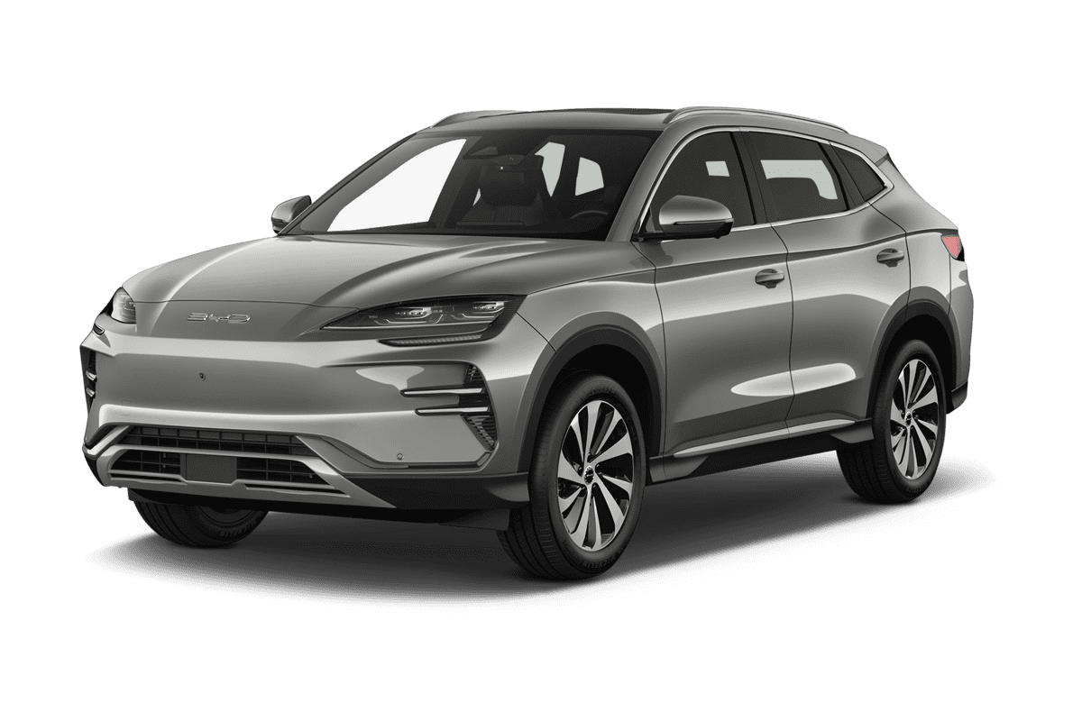 Schräge Frontansicht eines BYD Seal U, freigestellt