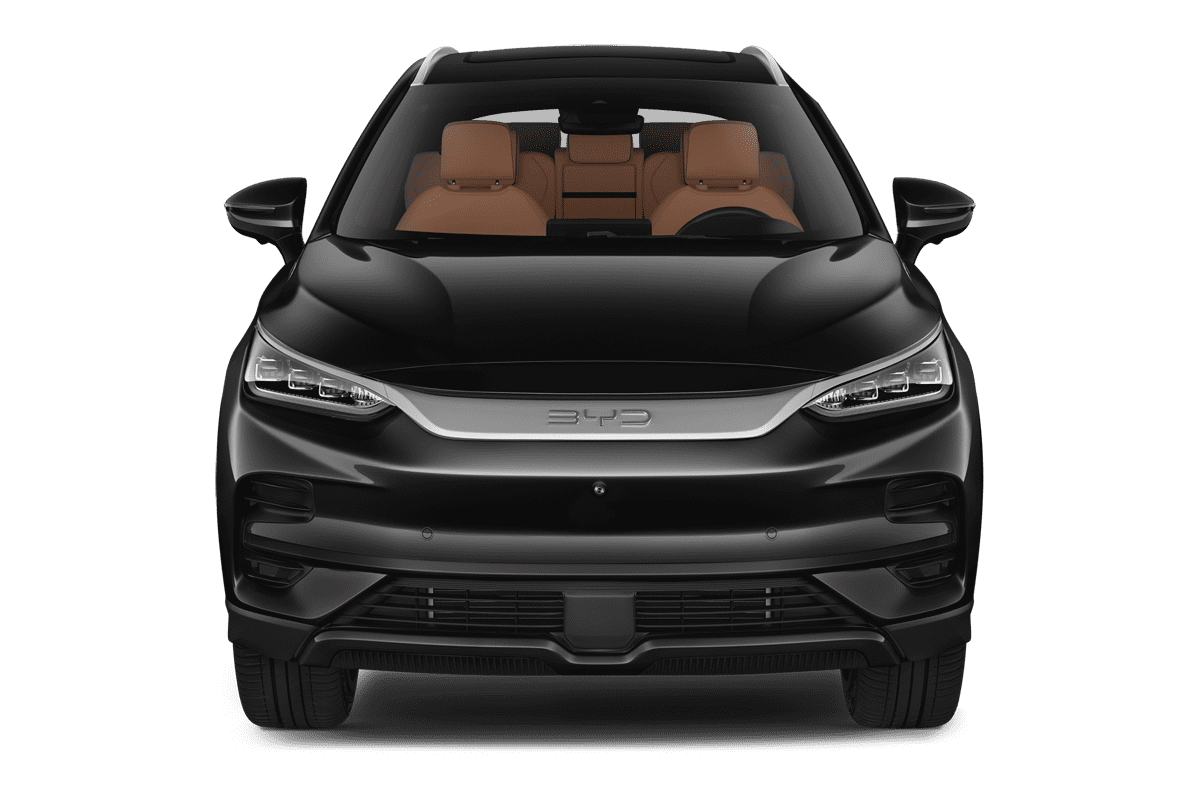 Frontansicht eines BYD Tang, freigestellt