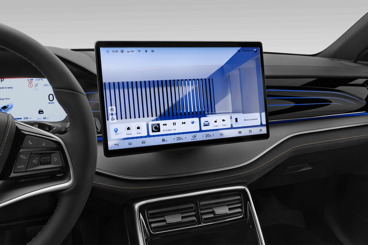 Mittelkonsole eines BYD Tang