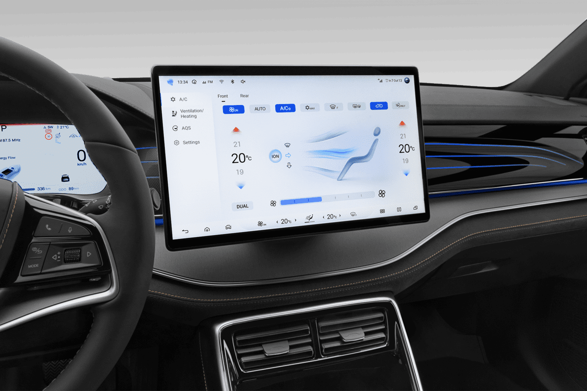Klimasteuerung eines BYD Tang