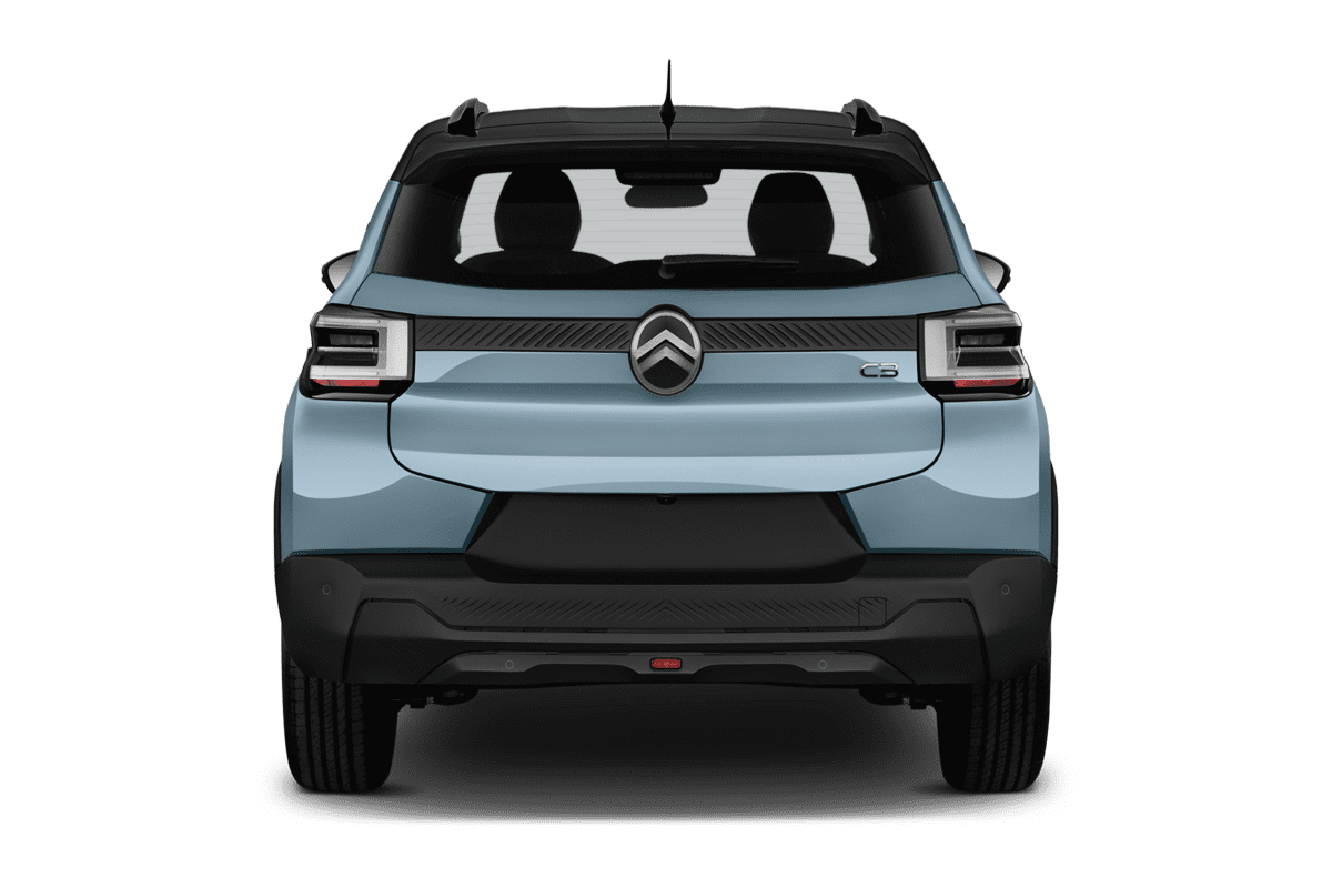 Heckansicht eines Citroen C3