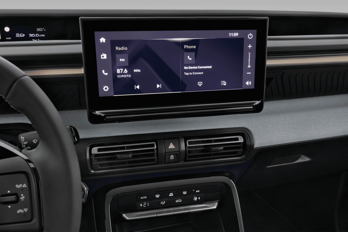 Mittelkonsole eines Citroen C3 Aircross